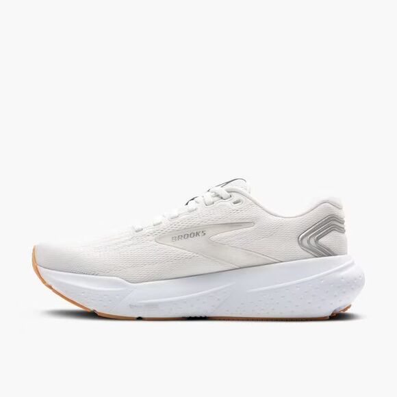 Brooks Glycerin 21 Running Shoes White Silver Biscuit W8.5 MSRP $160 - Picture 5 of 8